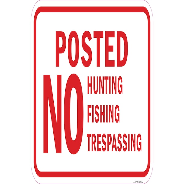 Signmission Safety Sign, 12 in Height, Aluminum, 24865 A-1218-24865 - main